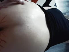 アナル, お尻, デカ尻, 茶髪の, Hd, キッチン, ハメ撮り, ラフ