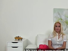 Fake agent shoves dick into blondes cunt in casting