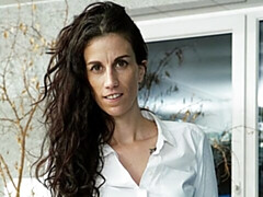 素人, お尻, 茶髪の, 指いじり, 剃毛, 一人, ストリッピング, オッパイの