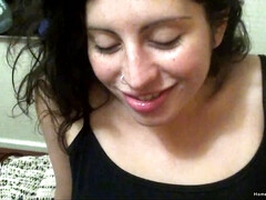 Braunhaarige, Paar, Behaart, Hardcore, Selbstgemacht, Zierlich, Muschi, Titten