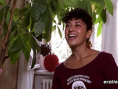 素人, 茶髪の, ディルド, ドイツ人, 自家製, 一人, オッパイの, おもちゃ