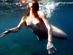 Strand, Grote mammen, Badpak, Vrouw, Hd, Openbaar, Russisch, Alleen