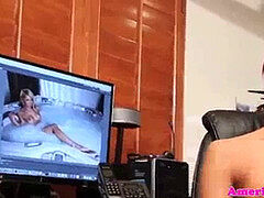 Aziatisch, Ladyboy, Masturbatie, Shemale, Alleen