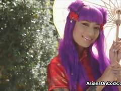 Asiatique, Grosse bite, Sucer une bite, Queue, Doigter, Hard, Hd, Lingerie
