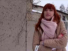 素人, イく瞬間, ドイツ人, アウトドア, 公共, 現実, 赤毛