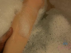 Amateur, Cuarto de baño, Novia, Perforación, Coño, Afeitado, Flaco, Tetas
