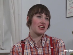 Leie, Arsch, Dildo, Füsse, Deutsch, Masturbation, Natürlichen titten, Solo