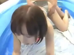 素人, デカパイ, フェラチオ, イく瞬間, フェティッシュ, 日本人, ティーン, 三人
