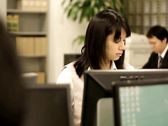 Shy Asian Woman Desire A fucked by coworker by the locker room - Desire a