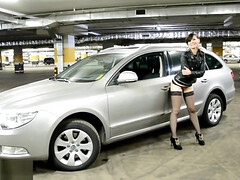 お尻, フェラチオ, 巨乳な, チン, 天然, 乳首, オーガズム, 公共