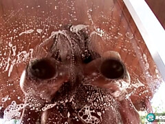 Grosse titten, Braunhaarige, Schwarz, Hd, Masturbation, Solo, Spielzeuge