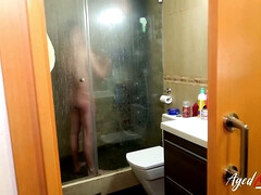 浴室, デカパイ, 巨乳な, ぽちゃ, チン, デブ, ティーン, オッパイの