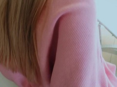 ブロンド, カップル, イく瞬間, バック, アウトドア, ピアス, ハメ撮り, オッパイの