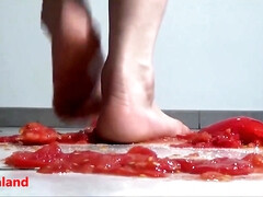 素人, 足, 女, 食べ物, 足フェチ, フランス人, Hd, ティーン
