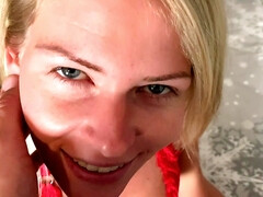 Insatiable bitch Claudia Macc sucks thick throbbing cock in POV