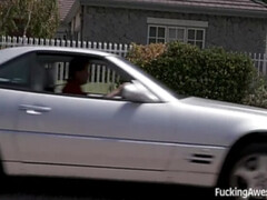 Grosse bite, Sucer une bite, Brunette brune, Gorge profonde, Queue, Hard, Petite femme, Nénés