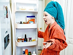 In den arsch, Grosser arsch, Grosser schwanz, Blasen, Hundestellung, Natürlichen titten, Rotschopf, Titten
