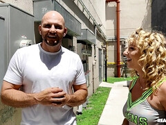 素人, デカパイ, ブロンド, フェラチオ, チアリーダー, 開帳, 自然山雀, アウトドア