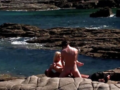 アナル, ブロンド, フェラチオ, ダブル開発, 手コキする, Hd, 三人