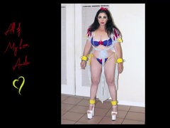 美人, 女, ヒール, キス, オナニー, オーガズム, 喫煙, フェラする