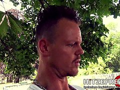 素人, フェラチオ, ドイツ人, Hd, アウトドア, ハメ撮り, 公共, 現実