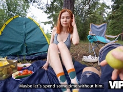 Mooi, Hd, Buiten, Gezichtspunt, Roodharige vrouw, Russisch, Geschoren, Mager