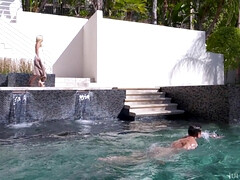 Anal, Gros cul, Gros seins, Plantureuse, Hard, De plein air, Piscine, Nénés