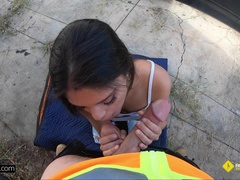 茶髪の, イく瞬間, 顔射, ラティーナ, アウトドア, ハメ撮り, 公共, 現実