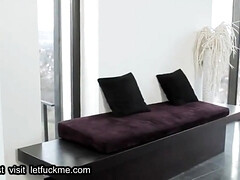 美女, ブロンド, フェラチオ, チン, 手コキする, Hd, オフィス, 一人