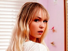 デカチン, ブロンド, フェラチオ, 口内発射, イく瞬間, 手コキする, なめる, ハメ撮り