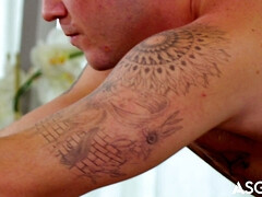 Muscle Hunks Oily Flip Nail - Andrew Delta, Caleb Parke