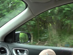 Enthousiasteling, Pijpbeurt, Sperma, Daddy, Flashing, Orgasme, Buiten, Bekijker