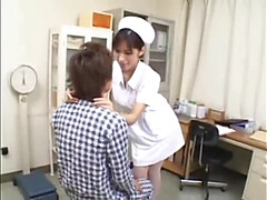 Slutty Asian Nurse Cures Her Patient And Her Boredom