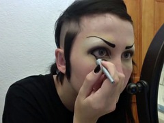 ビキニ, 茶髪の, ヒール, ゴム, 下着, 穴開きパンティ, ピアス