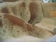 Blond, Sperma shot, Sperma in gezicht, Buiten, Trio