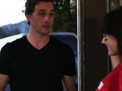 Mamada, Pareja, Polla, Atragantadas, Italiano, Cocina, Al aire libre, Coño