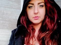 Smoking & Squirting 4x Outside During a Thunderstorm