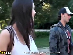 美女, イく瞬間, 露出狂, 彼女, グループ, 公共, 三人, オッパイの