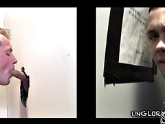 Baiting straight guy at gloryhole