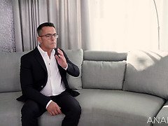 Rondborstig, Oudere vrouw, Hd, Man, Likken, Moeder, Kut duiken, Zuigen
