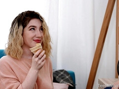 Blond, Sperma shot, Hardcore, Naakt, Tiener