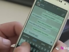 素人, フェラチオ, 茶髪の, カップル, オナニー, 自然山雀, 剃毛, スペイン人