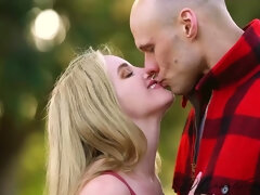 Blondine, Blasen, Schwanz, Handjob, Hardcore, Hd