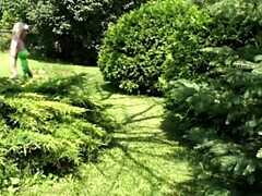 素人, ブロンド, フェティッシュ, 自家製, 淫乱熟女, 母, アウトドア, 剃毛