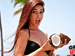 Good-looking angel with round bottom Michelle Taylor rides on a dick