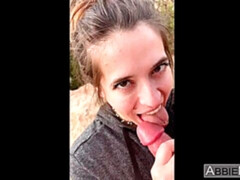 Mamada, Morena, Linda, Estilo perrito, Al aire libre, Público, Realidad