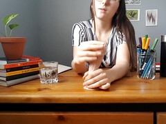 18, お尻, 茶髪の, オーガズム, 教師, ティーン, オッパイの, 濡れ