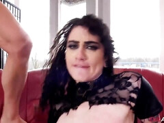 Анальный секс, Член, Сперма на лице, Межрасовый секс, Белье, Натуральные, Рыжие, Чулки