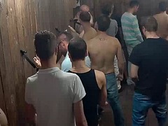 Hardcore frenzy at the glory hole