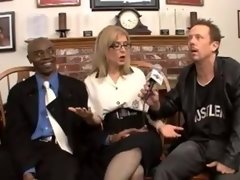 An ass fuck rimming Nina Hartley interracial gangbang